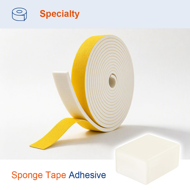 High Sticky Double-Sided Sponge Tape Hot Melt Adhesive